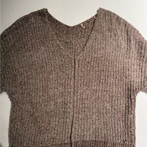 Cozy Brown V-Neck Sweater